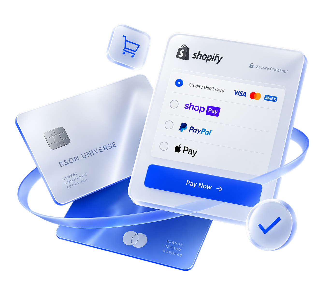 Shopify Payments 결제 및 카드 연동 이미지