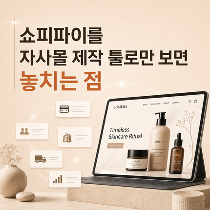 쇼피파이를 자사몰 제작 툴로만 보면 놓치는 것