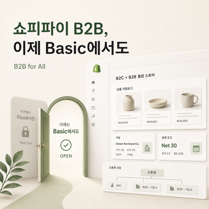 Shopify B2B for All, 4월 2일 모든 플랜 개방 — 한국 브랜드가 도입 전 점검할 4가지